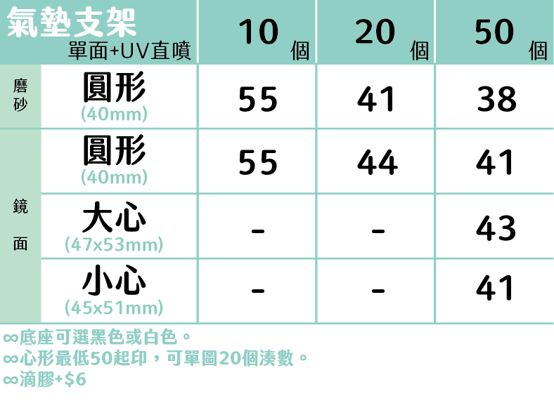 壓克力手機支架價目表